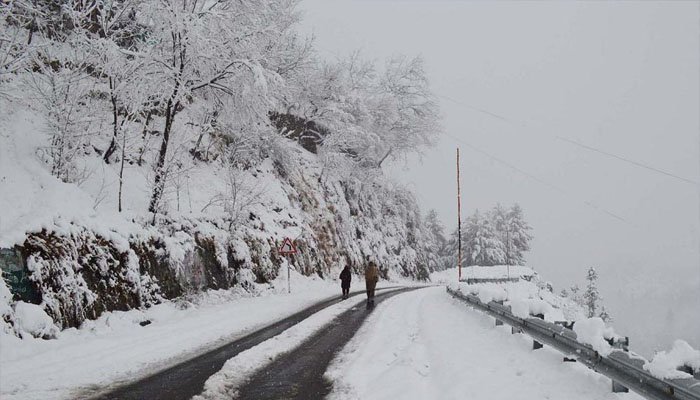Snowfall in Khyber Pakhtunkhwa, Azad Kashmir and Gilgit Baltistan, valleys covered with snow
